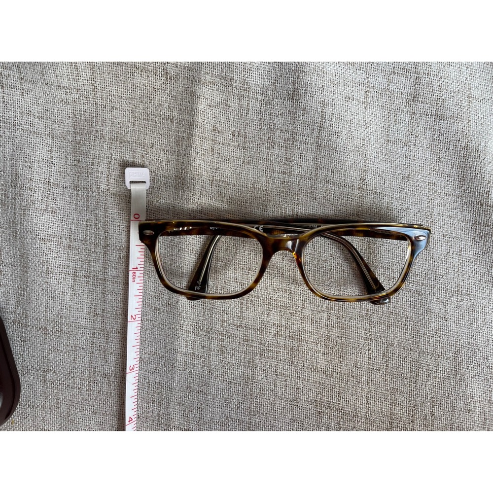 Ray-Ban RB 5286 5082 Tortoise Havana Rectangular Eyeglasses Frames 51-18 135 - Picture 6 of 10